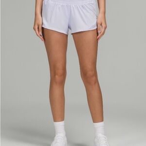 Lululemon Hotty Hot Low-Rise Lined Short 2.5” in Pastel Blue